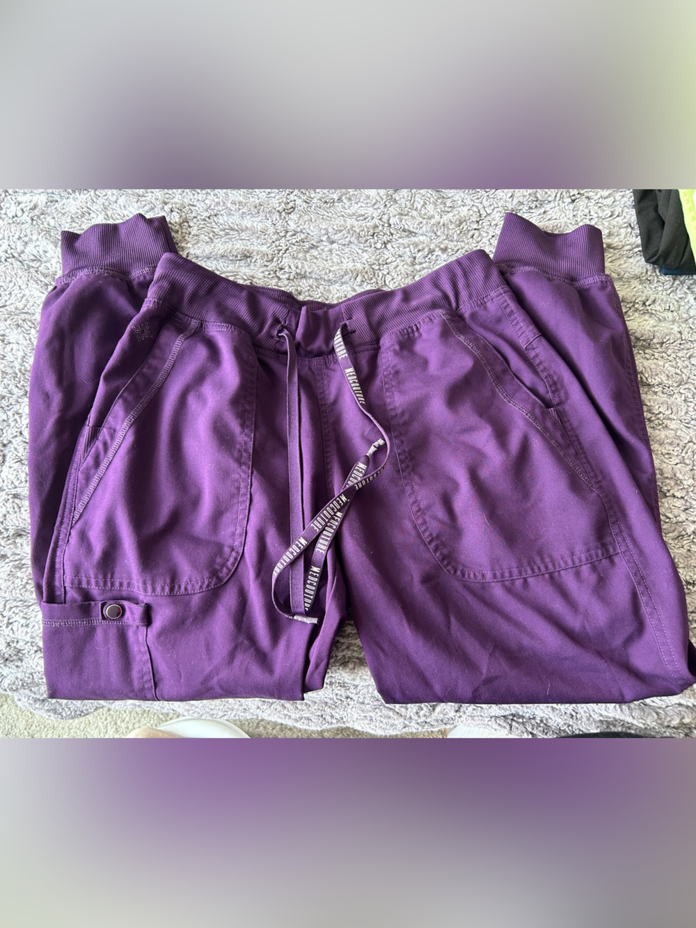 Med Couture Purple Scrub Jogger Bottoms